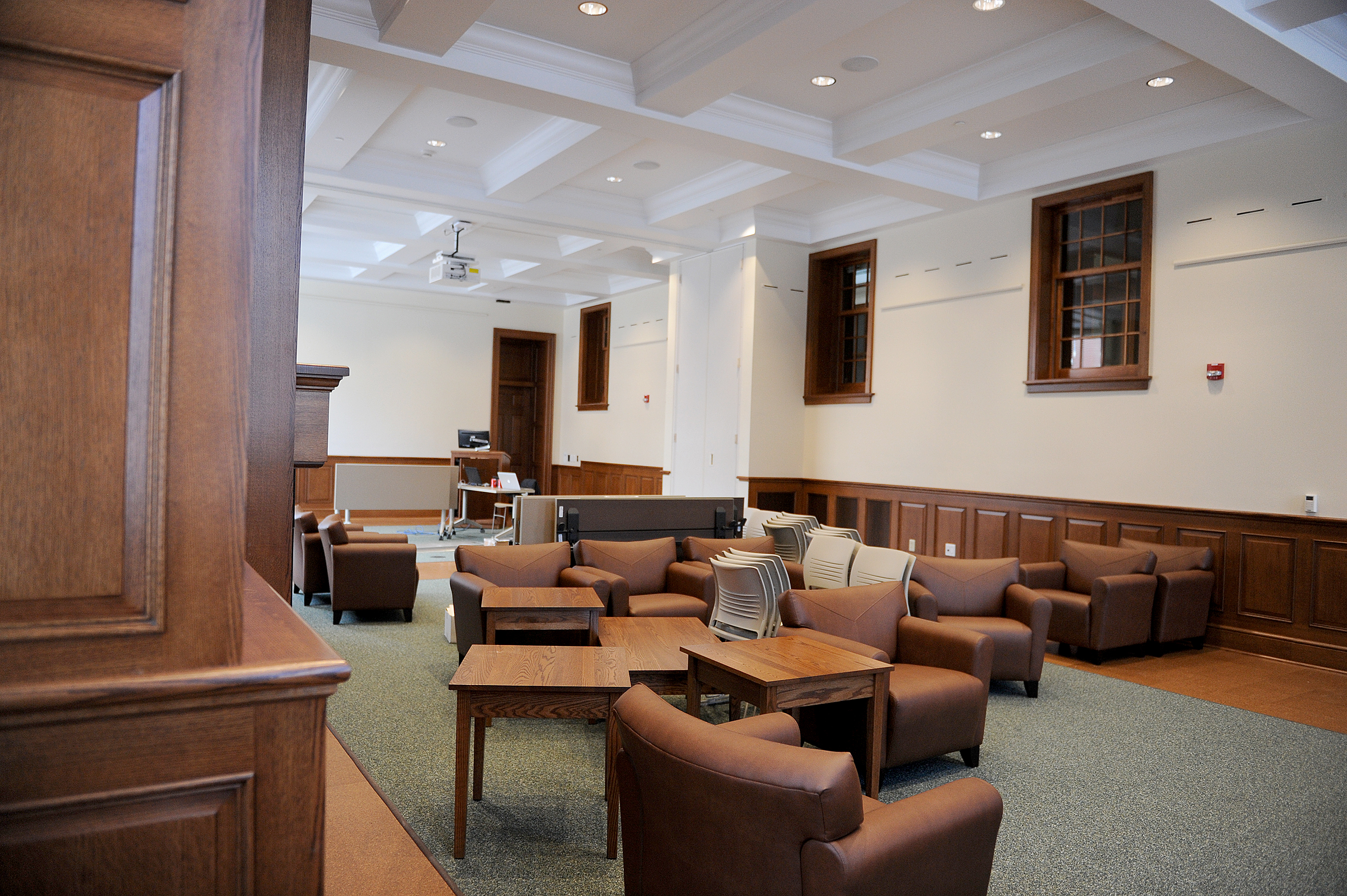 The new great room at Hildreth-Mirza Hall at Bucknell University.