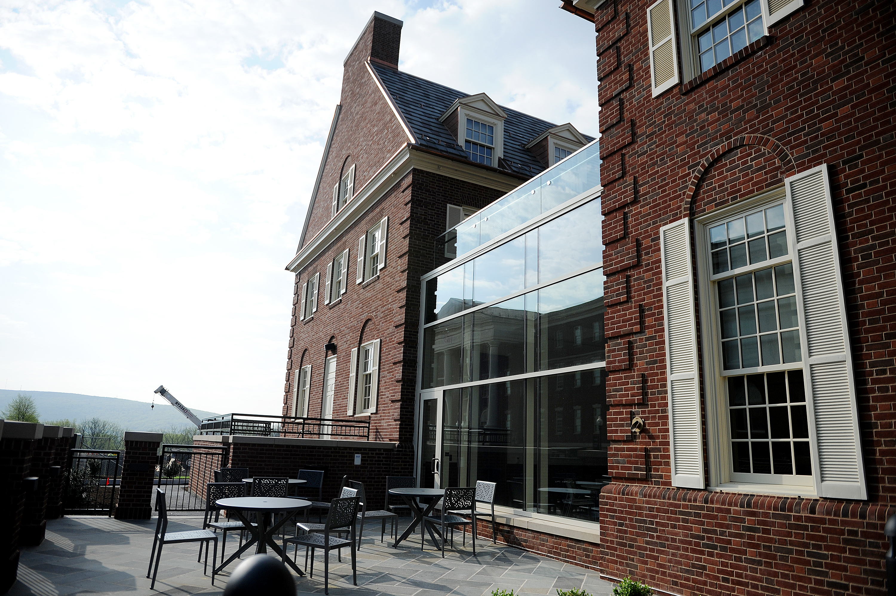 The exterior of Hildreth-Mirza Hall at Bucknell University.