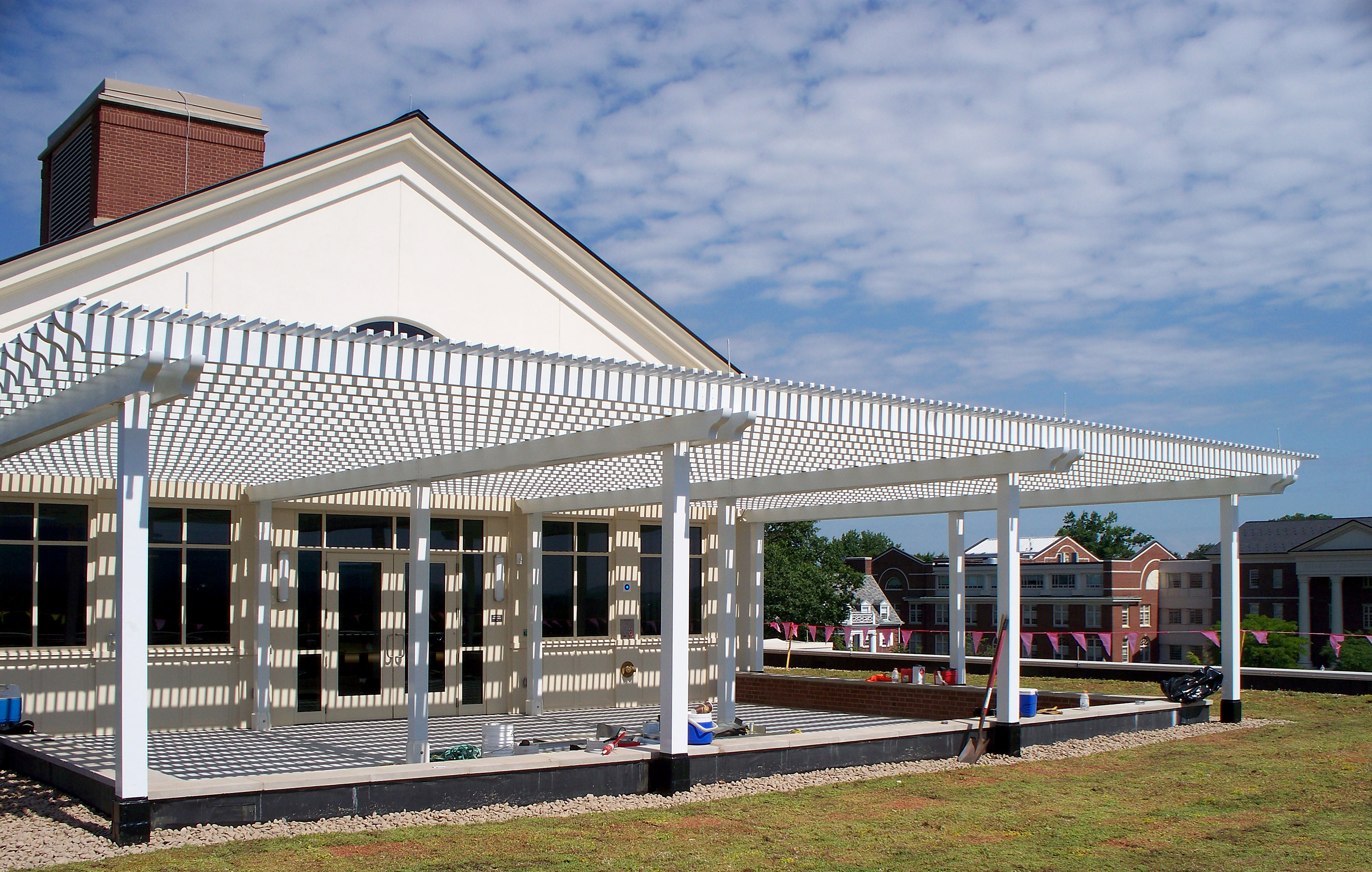 The outside of the completed Academic West building at Bucknell University.