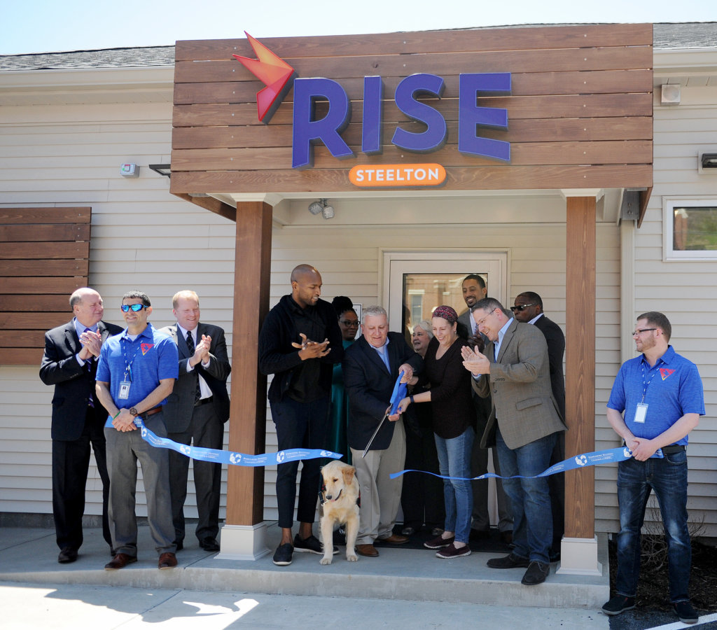 The ribbon is cut at RISE Steelton.