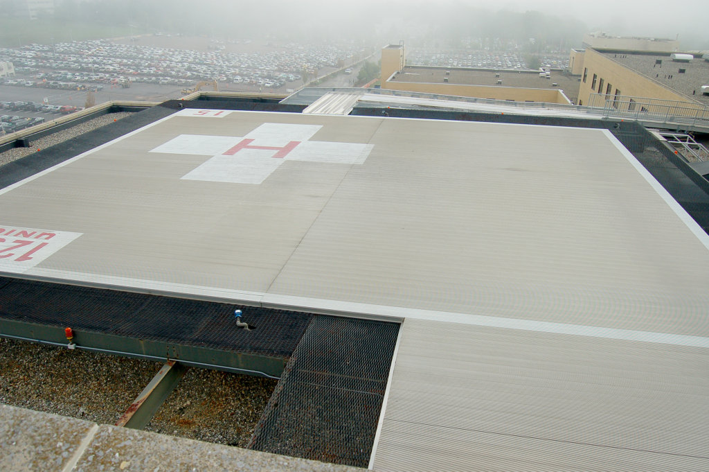 Zartman Construction updated the helipad at Geisinger Medical Center.