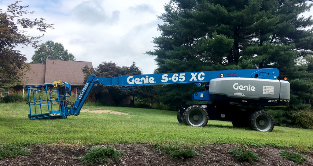 Genie S-65 XC telescopic boom lift rental