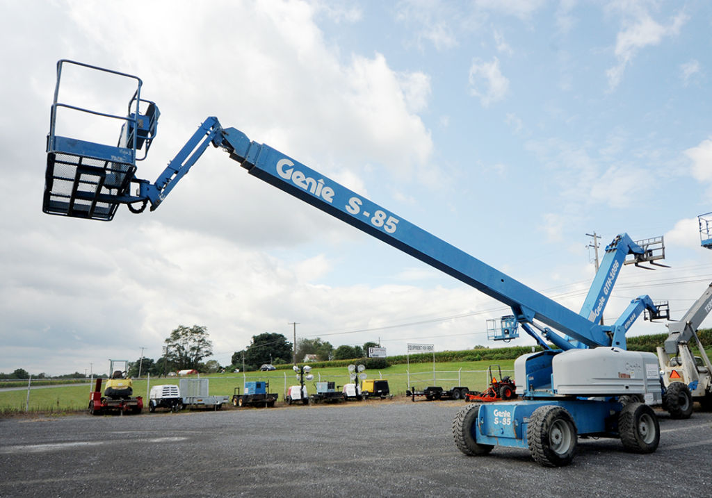 Genie S-85 telescopic boom lift rental