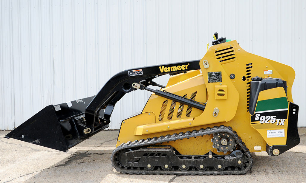 Vermeer Mini Skid Steer Rental with bucket attachment