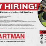 Now Hiring Project Manager/Estimator for Industrial Services