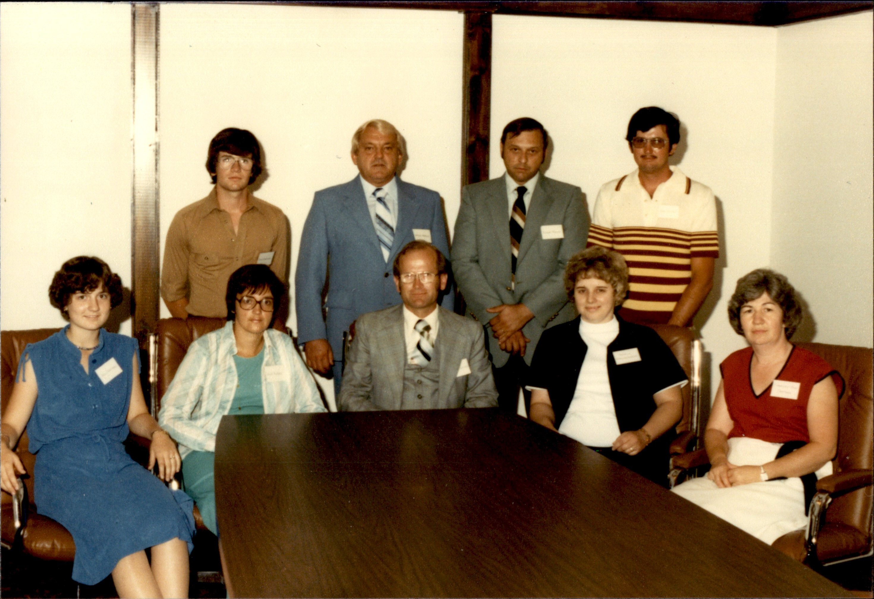 Office staff of Zartman Construction pose for a photo in July of 1979